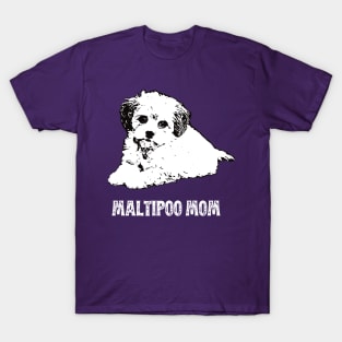 Maltipoo Mom Maltipoo Design T-Shirt